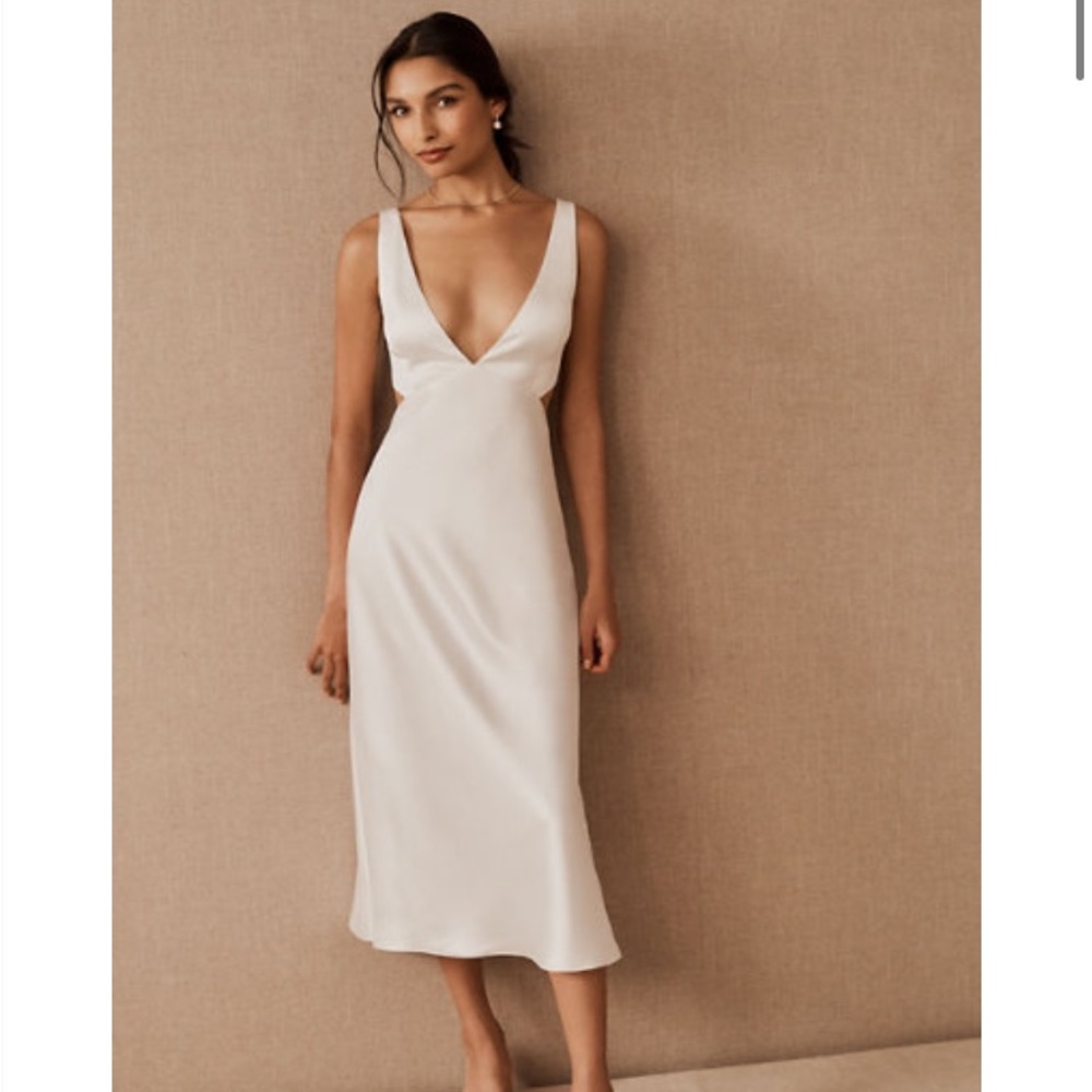 Sachin + Babi White Midi Dress